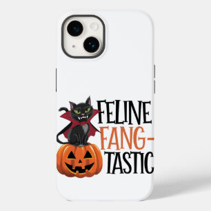 Feline Fang-tastic Halloween Vamire Cat Design
