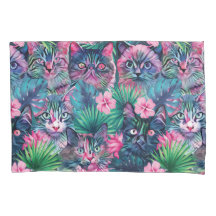 Felinos florais de Verão