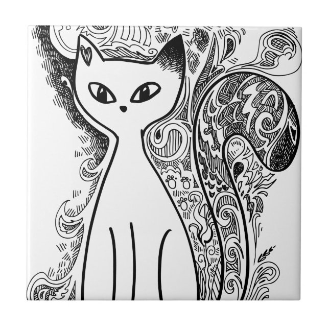 Felinos florais engraçados (Frente)