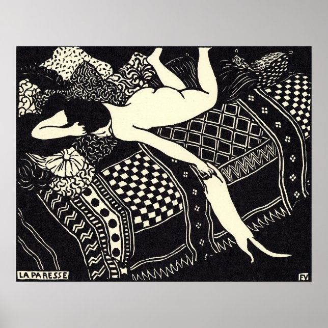 Félix Vallotton - La paresse, 1896 Poster (Frente)