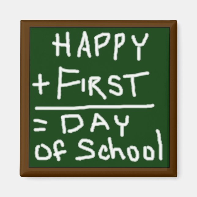 Feliz 1º dia do imã escolar (Frente)