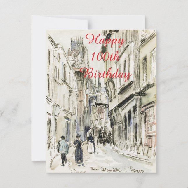 Feliz 100º aniversário. (Frente)