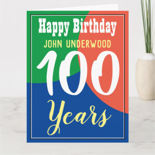 Feliz 100º Cartão de Aniversário