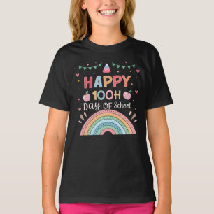 Feliz 100º Dia de Camisa Escolar para Bebês e Cria