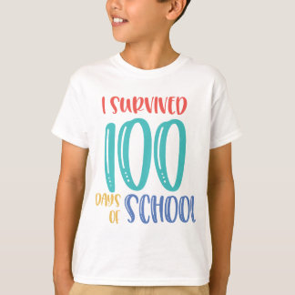 feliz 100º dia de camisetas escolares