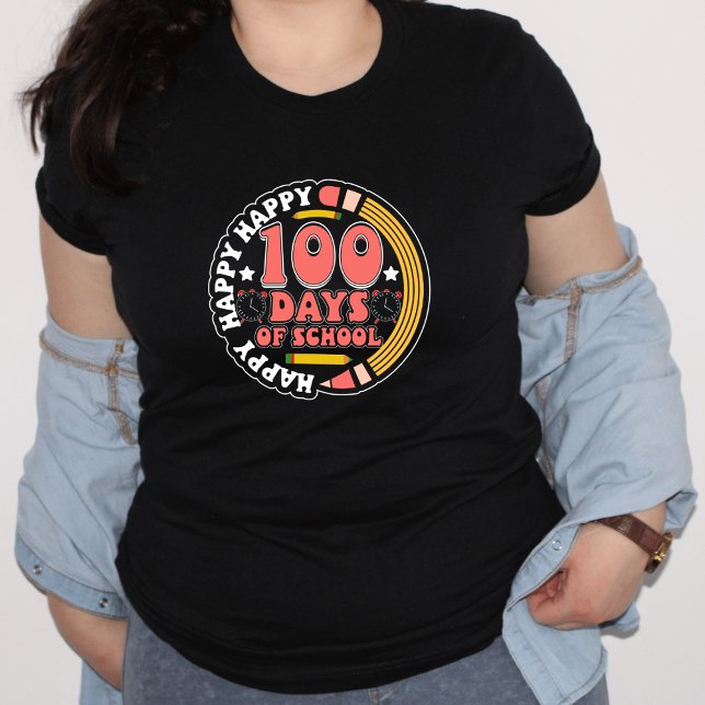 Feliz 100 Dias de Escola Professor (100 Days of School T-shirt)
