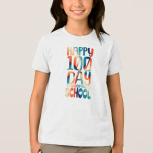Feliz 100 Dias de Menina da Escola de volta à esco