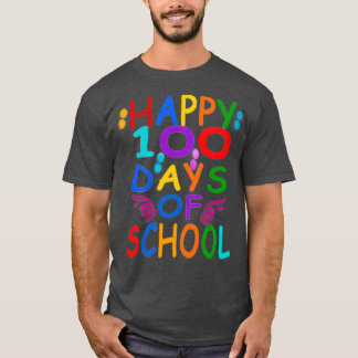 Feliz 100 dias de professores de camisetas Estudan