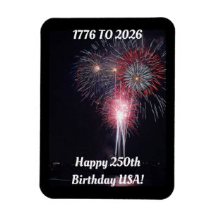 Feliz 250º Aniversário EUA Ímã