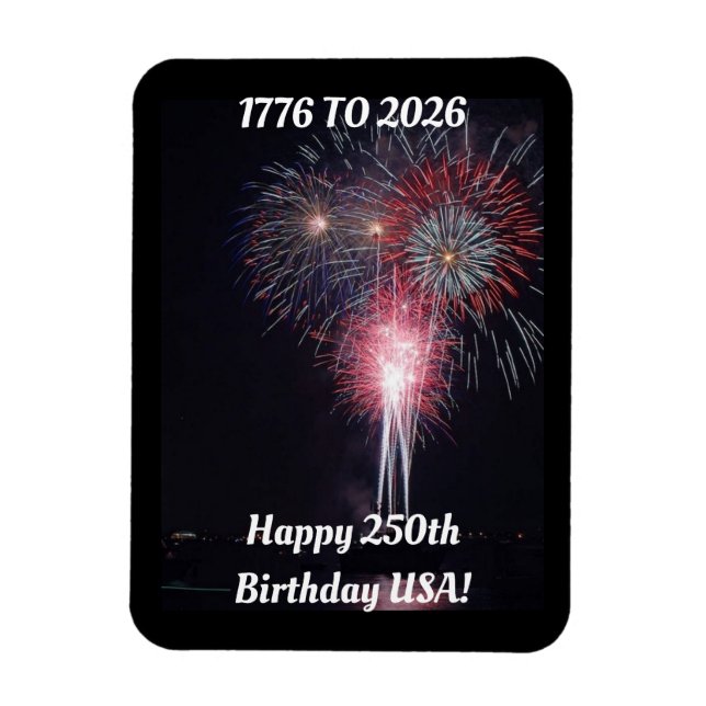 Feliz 250º Aniversário EUA Ímã (Vertical)
