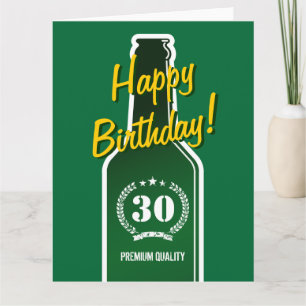 Feliz 30º Aniversário Cartão extra grande para h