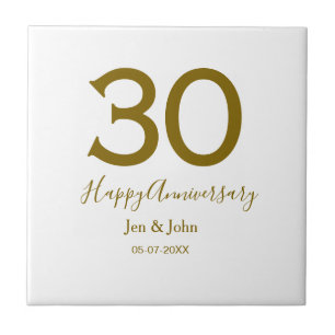 Feliz 30 data de aniversário data ouro bold lete