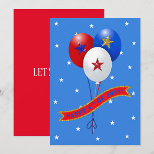 Feliz 4 de julho Balões Patrióticos Personalizam