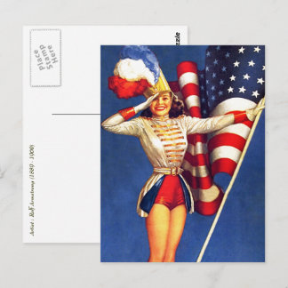 Feliz 4 de julho. Cartões postais de Design de pin