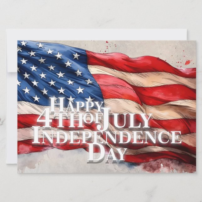 Feliz 4 de julho - Dia da Independência (Frente)