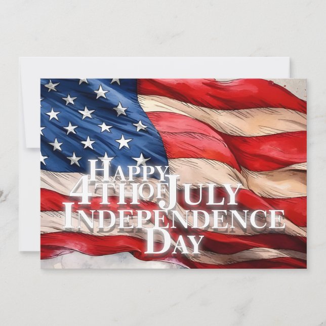 Feliz 4 de julho - Dia da Independência (Frente)