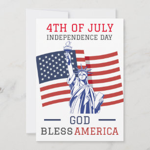 Feliz 4 de julho Festa do Dia da Independência