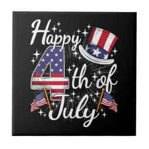 Feliz 4 de Julho Patriótico Bandeira Americana EUA