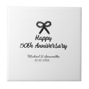 Feliz 50º aniversário adicionar nome do casal data