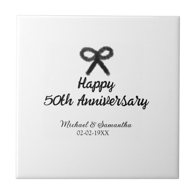 Feliz 50º aniversário adicionar nome do casal data (Frente)