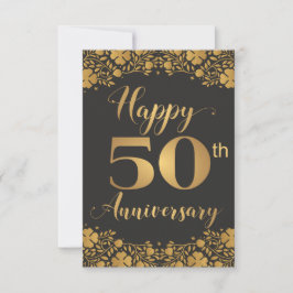 Feliz 50º Aniversário Bodas de Ouro Jubileu