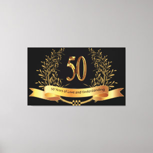 Feliz 50º aniversário de casamento Impressões d
