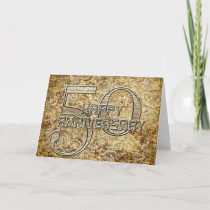 Feliz 50º aniversário do cartão de saudação