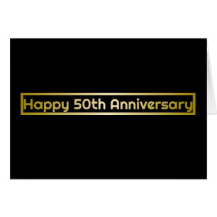Feliz 50º Cartão de Saudação de Aniversário