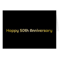 Feliz 50º Cartão de Saudação de Aniversário