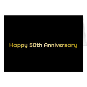 Feliz 50º Cartão de Saudação de Aniversário
