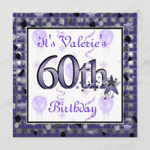 Feliz 60º Convite à Festa de aniversárioPERSONA