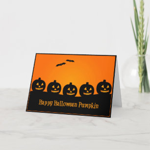 Feliz Abóbora do Halloween - Cartão do Halloween