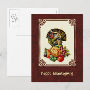 Feliz Ação de Graças. Cartões postais Design de Vi