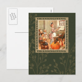 Feliz Ação de Graças. Cartões postais Vintage Art