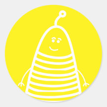 Feliz adesivo de emoção Robô!