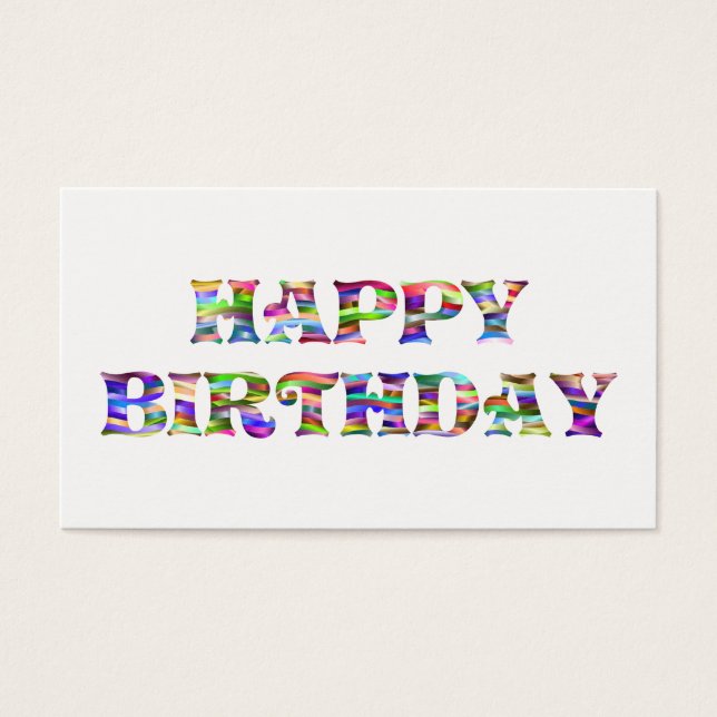 Feliz aniversário (Frente)