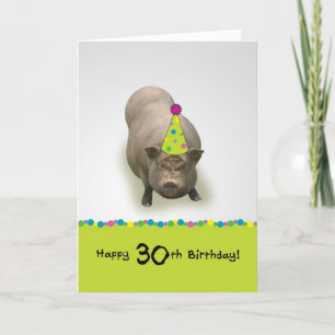 Feliz Aniversário 30, doce Cartão de Saudação de C