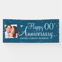 Feliz Aniversário A Qualquer Ano Foto Silver Confe