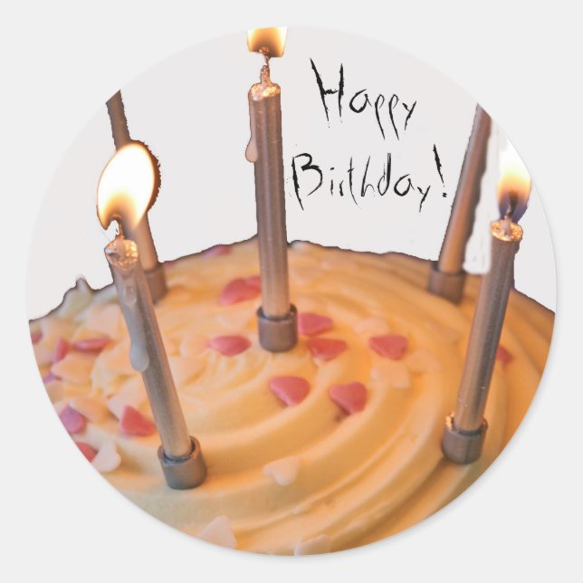 Feliz aniversário! Adesivos (Frente)