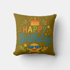 Feliz Aniversário | Almofada de lançamento de sol