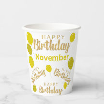 Feliz aniversário aniversários de novembro