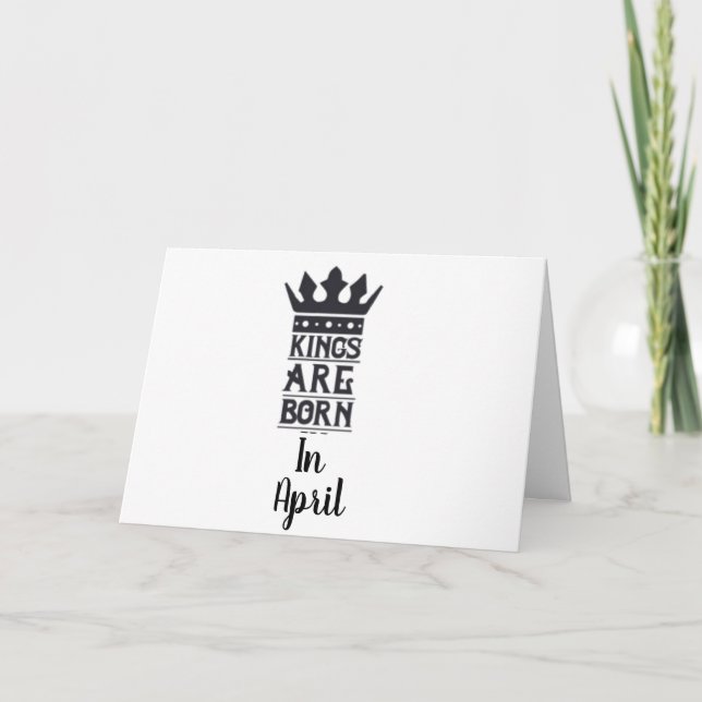 FELIZ ANIVERSÁRIO AO MEU NASCER DE "REI" NA CARTÃO (Frente)