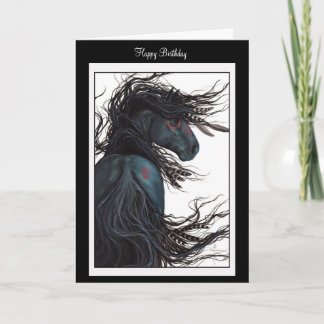 Feliz Aniversário Aproveite Cartão Cavalo de Bihrl