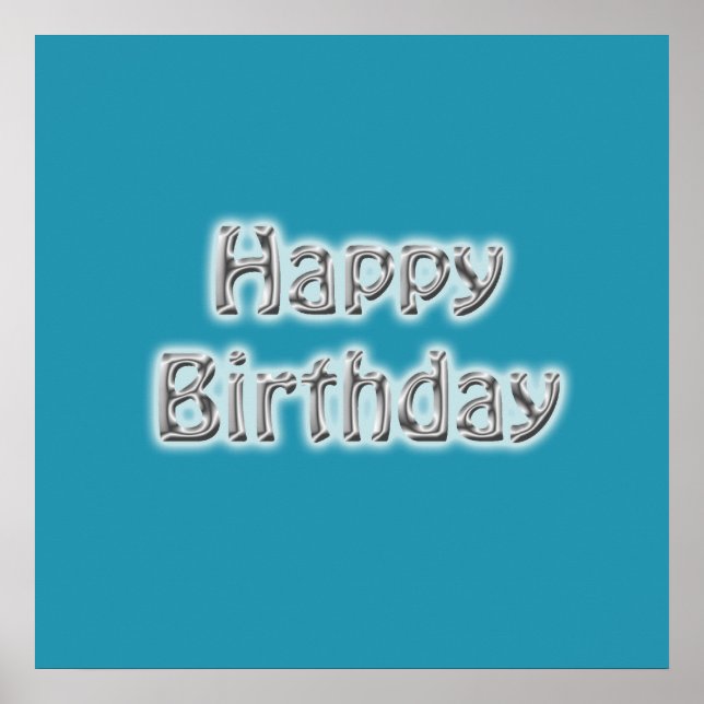 Feliz Aniversário, Autografo Poster (Frente)