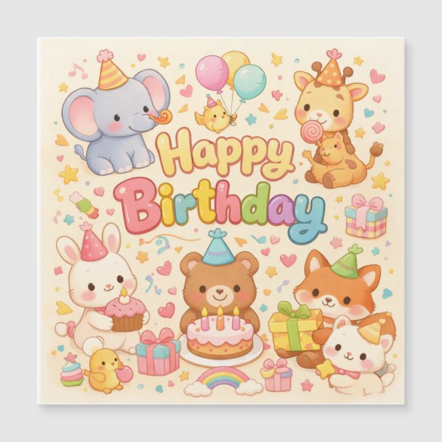 Feliz Aniversário bebês (Frente)