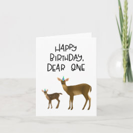 Feliz Aniversário, Caro Um Cartão