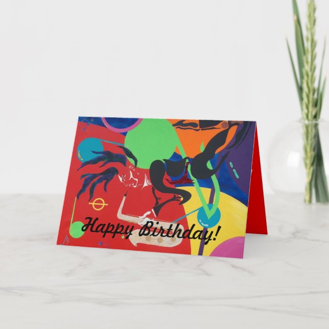 Feliz aniversário! Cartão (Frente)