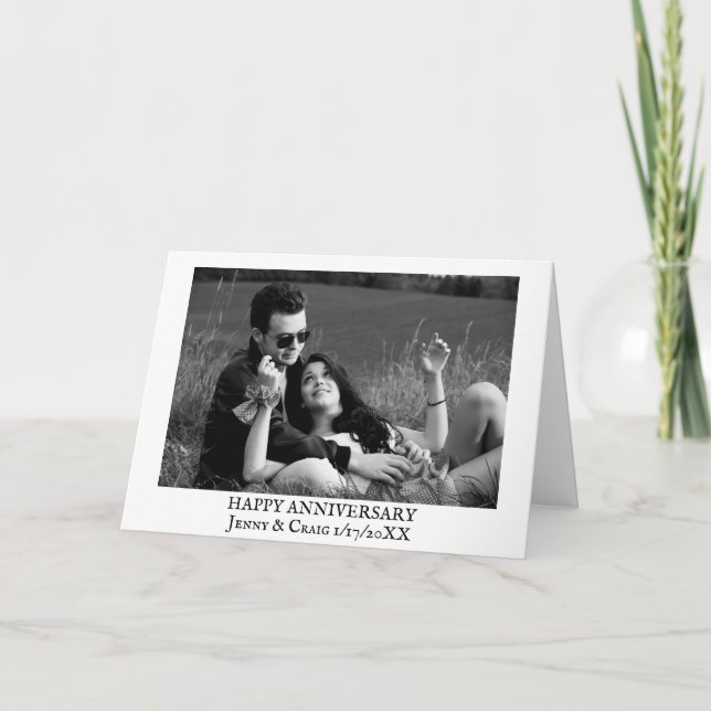 Feliz Aniversário, Cartão com fotos Personalizado (Frente)