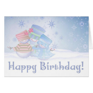 Feliz Aniversário Cartão Congelado