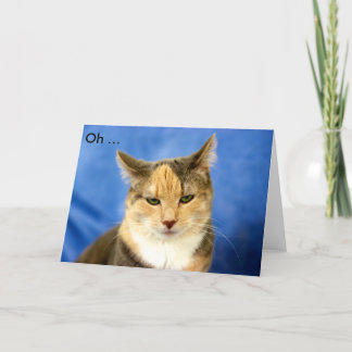 FELIZ ANIVERSÁRIO! Cartão de Aniversário com Cat